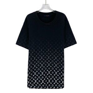 Louis Vuitton Black cotton crewneck T-shirt